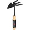 KOTARBAU® Mini doppia zappa 65 mm con denti per piccole piante, piccola zappa da giardino, zappa erbacce, attrezzi da giardino per trapiantare la proliferazione del giardino