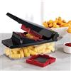 Piranha Slam Chop - Tritatutto manuale per verdure, tritaverdure, tritacarne cipolla, aglio e centrifuga per insalata, gadget da cucina compatto con lame in acciaio inox, facile da pulire e conservare