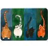 BuyWeek Zerbino da Esterno, Tappetino di Benvenuto in Poliestere Motivo Gatto Zerbino Ingresso per Corridoio Bagno Cucina (40 * 60 cm)