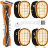 Jrisbo Set di 6 Filtri di Ricambio per Philips Aspirapolvere FC6728/FC6727/FC6822/FC6812, FC5005/01 Parti Accessori HEPA Filtri Compatibili con Philips SpeedPro Max Serie 7000 Serie 8000 Serie