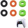 Qneneam 6 Pezzi Anelli Precisione per PS5, PS4, Xbox Series X/S Xbox One X/S Xbox 360 Nintendo Switch PRO Controller, Anelli per Stick Analogici Joystick, Miglioramento della Mira di Gioco, Media Intensità
