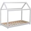 WEBER INDUSTRIES Panda - Letto a casetta, 70 x 140 cm, colore: Bianco