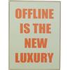 KARE Design Quadro con cornice New Luxury, verde acqua/arancione, tela con frase, stampa con scritta, stile minimalista, pop art, minimalisa, 60x80 cm