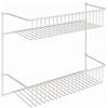 ClosetMaid 8002 2-Tier Wall Rack, 30,5 cm di Larghezza 2 Strati White