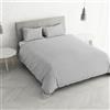 Italian Bed Linen Set Copripiumino Matrimoniale Cotone Printed colors, lavorato in Italia - Parure Copri Piumino - Sacco Piumone 250x200 cm con Patella Interna e Federe Cuscino, floyd tortora, Matrimoniale