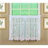 Today's Curtain, Songbird - Ripiano in pizzo semitrasparente, 61 cm, bianco, 142,2 cm di larghezza x 61 cm di lunghezza
