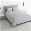 Italian Bed Linen Set Copripiumino Matrimoniale Cotone Printed colors, lavorato in Italia - Parure Copri Piumino - Sacco Piumone 250x200 cm con Patella Interna e Federe Cuscino, monkeys acqua, Matrimoniale