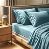 Nuit Des Rêves Premium Ranforce - Lenzuolo con angoli per letto matrimoniale XL (140 x 200 + 30 cm), 100% cotone, 145 fili, lavabile in lavatrice a 30 °C, morbido e resistente