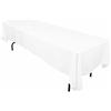 LinenTablecloth LTC LINENS Tovaglia rettangolare in poliestere bianco 60 x 126 pollici