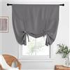 NICETOWN Tenda oscurante per finestra della cucina, ad alta efficienza energetica, per soggiorno, con tasca per asta, per il Ringraziamento, grigio, 52 x 63 cm (larghezza x lunghezza) (set da 1