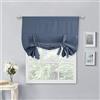 NICETOWN Tende oscuranti isolanti termiche, alla moda, regolabili, stile neutro, per soggiorno (colore: blu pietra, 1 pannello, 101 x 137 cm)