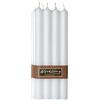 Nordring Set di 8 candele coniche rustiche 2,2 cm x 25 cm di altezza, bianco