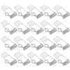 PATIKIL 40x20mm Faretto Clip Molla 20pz Diodo Emettitore Illuminazione Integrata Accessori Morsetti Protettivi per Soffitto Lampada Bianco
