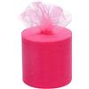 BARATTI Bobina Tulle 100 Metri X 12,5 Cm Altezza,Tinta Unita per Decorazioni, Feste di Matrimonio,(Fucsia)