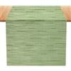 KELIODY Runner da Tavolo, Lavabile Impermeabile e Resistente all'olio, Moderno Decorazione per Esterni, Ristoranti, Matrimoni, Feste (30x180 cm, Verde)