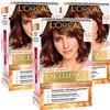 L'OREAL PARIS 3x L'Oréal Paris Excellence Intense Colorazione Permanente 6.32 Biondo Scuro Dorato Perla Triplo Trattamento - 3 Tinte