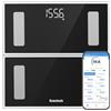 Homebuds Bilancia Pesapersone, Alta Precisione Assicurato Dalla Fabbrica Professionale di Bilancia Pesapersone Digitale dal 2001, App Sync 13 Composizione Corporea, 182kg, LED, Nero