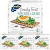 Wasa Crunchy Twist Poppy Seeds & Sea Salt, Cracker Integrali Ricchi di Fibre con Farina di Segale, Semi di Lino, Semi di Papavero e Sale Marino, Fette Sottili e Croccanti, Ideali come Snack, 245 g