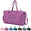 Narwey per Easyjet Airlines Cabin Bag 45x36x20 Sottosella Pieghevole Viaggio Duffel Bag Ospedale Pernottamento Weekend per le Donne Borsone Tote Carry on Bagagli per Uomo 25L, Viola (25l)