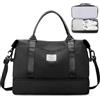 SEAFEW Borsone da Viaggio,Bagaglio a Mano 45x36x20 Easyjet Borsa da Viaggio con Scomparto per le Scarpe, Borsa da Cabina Easyjet Borsa Sportiva Borsone da Palestra da Weekend,B1-Nero