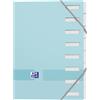 OXFORD Ordinatore Standard Color Life A4 8 posizioni Copertina Carta Blu Pastello