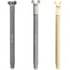 EBERHARD FABER 599019 - Penna roller cancellabile, 3 Animal Erase it lama, koala, topo, penna gel blu 0,7 mm