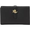 Lauren Ralph Lauren Portafoglio Con Patta Medium Medium Wlt 432915358 Nero