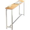 MAGIC SELECT Tavolino Stretto da Divano. Tavolo da Ingresso Rettangolare, Tavolo Consolle Compatta in Legno e Acciaio Melaminico per Soggiorno e Piccoli Spazi. Tavolino Consolle da Divano, Corridoio, Soggiorno.