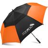 ZOMAKE Ombrello Pioggia 68 Inch,XXL Ombrelli Golf Grande Antivento,Ombrella Da Golf Extra Large Con Doppio Baldacchino per Uomo Donna(Nero&Arancio)