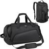 flintronic 40L Borsone Palestra Uomo & Donna, Grande Borsa Sportiva, con Scomparto per Scarpe e Tasca Bagnata, Impermeabile Borsone da Viaggio, per Sport Viaggi Fitness Piscina Yoga Pilates, Nero