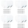 Harrows Set di 4 steli per Freccette Dimplex e Alette per Freccette Dimplex, 12 aste, 12 Alette in Totale, Medie e Corte (Midium White)