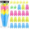 LUTER 26pcs Golf Tee Plastica, Tee da Allenamento per Il Golf Strumenti Tee Simulatore Golf Plastica Tee Tappetino Pratica Golf Tee per Prato Casa Fuori Atleti (18 Alti e 8 Piccoli, Multicolore)