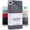 Blumtal Lenzuolo con Angoli Singolo - 90 x 190, 2 Pezzi, Lenzuola Sotto Una Piazza e Mezza in Cotone 135g/m², Grigio