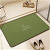 Lukery Moderno Tappetino Bagno, Tinta Unita Tappeti da Bagno Antiscivolo Assorbente, Tappeto in Diatomite Asciugatura Rapida Tappetino per Cucina Doccia (Verde B,40x60cm)