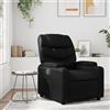 Gecheer Poltrona,Relax Reclinabile,da TV,in Similpelle,Nera,con Poggiapiedi,74x89x100 cm,Poltrona da TV,Poltrona Relax,Poltrona Reclinabile,Poltrona in Ecopelle,Poltrona in Pelle Artificiale