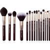 Jessup - Set professionale di 15 pennelli da trucco - per fondotinta, cipria, definer, ombretto, eyeliner T282