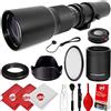 Opteka 500 mm/1000 mm F/8 manuale teleobiettivo per Canon EOS 80D, 77D, 70D, 60D, 7D, 6D, 5D, 5DS, Rebel T7I, T7S, T6I, T6s, T5i, T5, T4i, T3i, T3, T1i, T2i, Sl2 fotocamere reflex digitali e Sl1