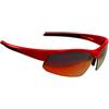 BBB Cycling sportglasses impress sole per uomo e donna occhiali da bicicletta con lenti intercambiabili policarbonato mtb road urban cycling rosso lucido bsg-58 unisex adulto, taglia unica