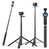 BRDRC Bastone per selfie da 136,5 cm per DJI Osmo Pocket 3 Insta 360 x4, treppiede per action camera, prolunga telescopica per DJI Action 5 Pro Pocket 3/Ation3/4 per GoPro 13/12/11/10/9