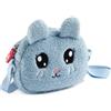 Back2Fun BORSA Pelosa Coniglio B2F, Borsa a tracolla unisex per bambini, 175 x 160 x 35 mm, blu, 175 x 160 x 35 mm