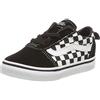 Vans Ward Slip-on Canvas - Sneaker Unisex Bimbi 0-24, Nero ((Checkers) Black/True White Pvc), 18.5 EU