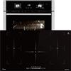 KKT KOLBE Cucina: 60cm Forno da incasso EB8005ED + 90cm Piano Cottura Induzione IH89005FZ | Funzione pizza | Griglia | Circolazione dell'aria | Aria calda | Timer automatico | SET8005IH890FZ