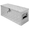 ECD Germany Baule Porta Attrezzi in Alluminio 73 x 24 x 32 cm Capacità 52 litri Cassetta per Utensili Valigia Porta Oggetti Valigetta Portautensili Scatola per Trasporto Resistente alla Corrosione