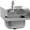 XPOtool Lavello professionale quadrato acciaio inox Lavamani per ristorante bar