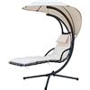 Gardenia Amaca Poltrona Sdraio Sospesa a Dondolo con Parasole Kelly Beige