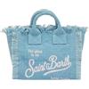 Saint Barth Mc2 Saint Barth Borsa Mini Vanity Donna, Tela di Cotone, Blu 18 x 16 x 9 cm Blu Taglia Unica