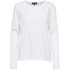 SELECTED FEMME Maglia Basic a Maniche Lunghe Selected da Donna, Leggera, in Cotone SLFSTANDARD, Felpa Sottile., Colore:Bianco, Taglia:L