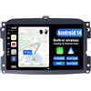 JOYX NAVI JOYX Android 14 Autoradio Per Fiat 500L (2012-2016) - [4G+64G] - Built-in DSP/Carplay/Android Auto - LED Camera MIC GRATUITI - Supporto DAB Volante 4G WiFi 360-Camera Fast-Boot - 10.1 Pollici - 2 Din