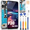 ARSSLY LCD Schermo per Huawei P30 Lite 2019 LCD Display per Huawei Nova 4E, 6.15 Sostituzione Schermo con Cornice Touch Digitazer Pannello Vetro Assembly con Strumenti(Solo per 48MP)