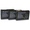 vhbw 3x batteria compatibile con Toshiba Camileo X100 HD, X100, H30 fotocamera (1600mAh, 3,7V, Li-Ion)